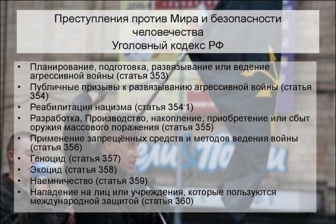 354 УК РФ - статья о публичных призывах к развязыванию агрессивной войны