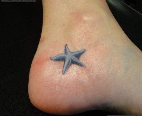 Little starfish on a leg