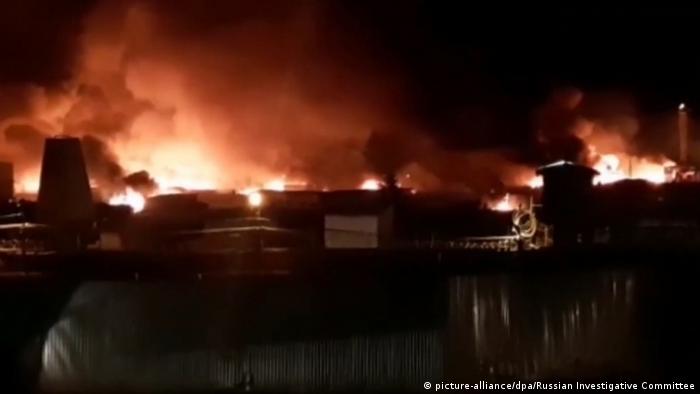 Пожар во время бунта в колонии №15 в Ангарске, апрель 2022 года