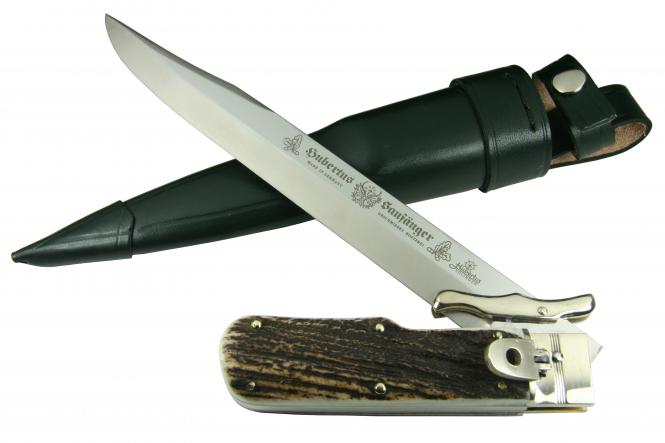 Folding hunting knife